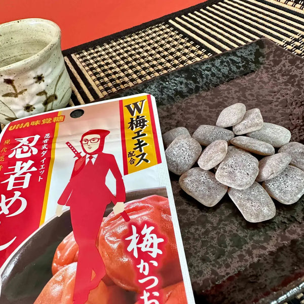 UHA Mikakuto Ninja Meshi Ume Katsuo Japanese Plum Bonito Candy 20g x 10 Bags