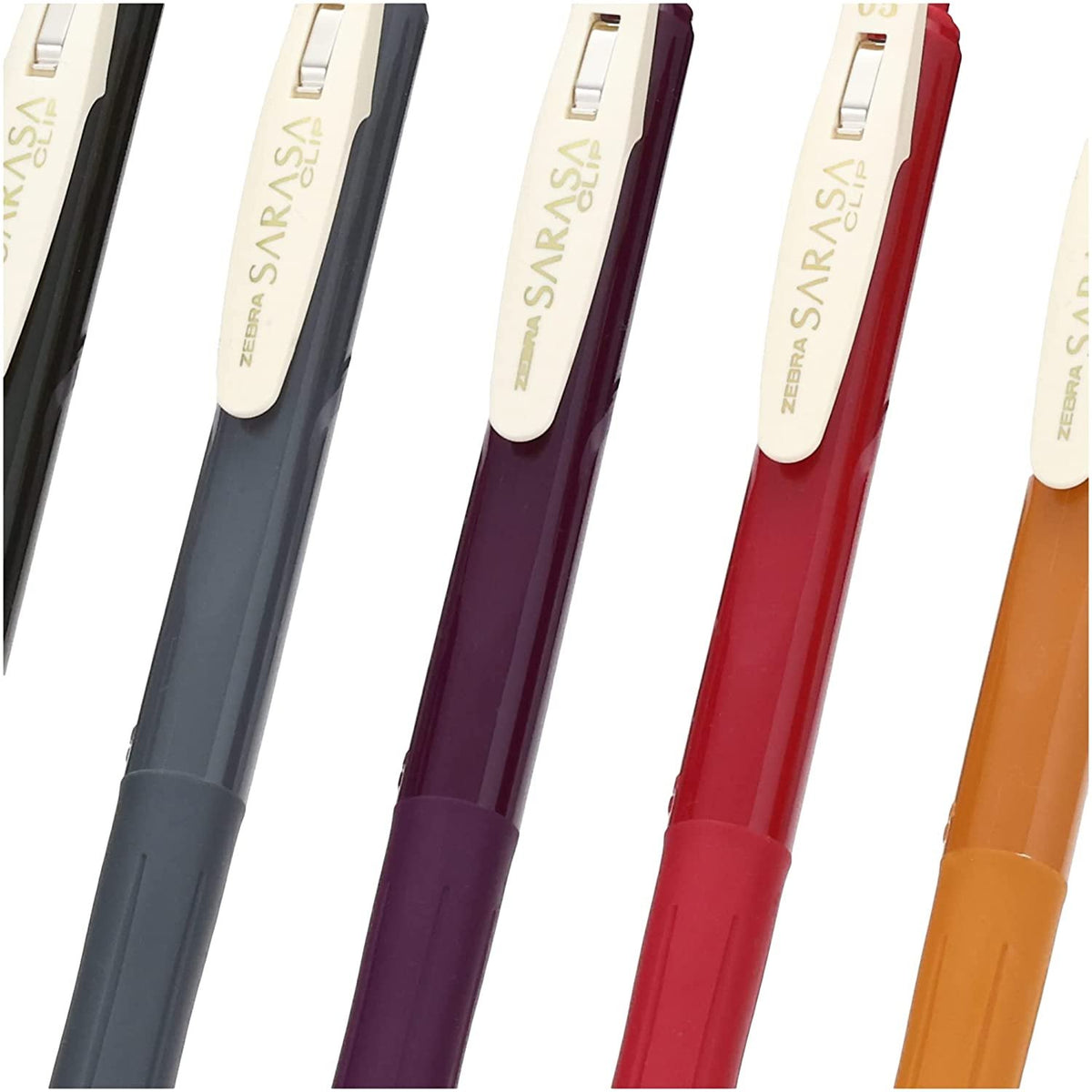 Zebra Sarasa Clip Vintage Color Gel Ink Pens 5 Colors 0.5mm JJ15-5C-VI